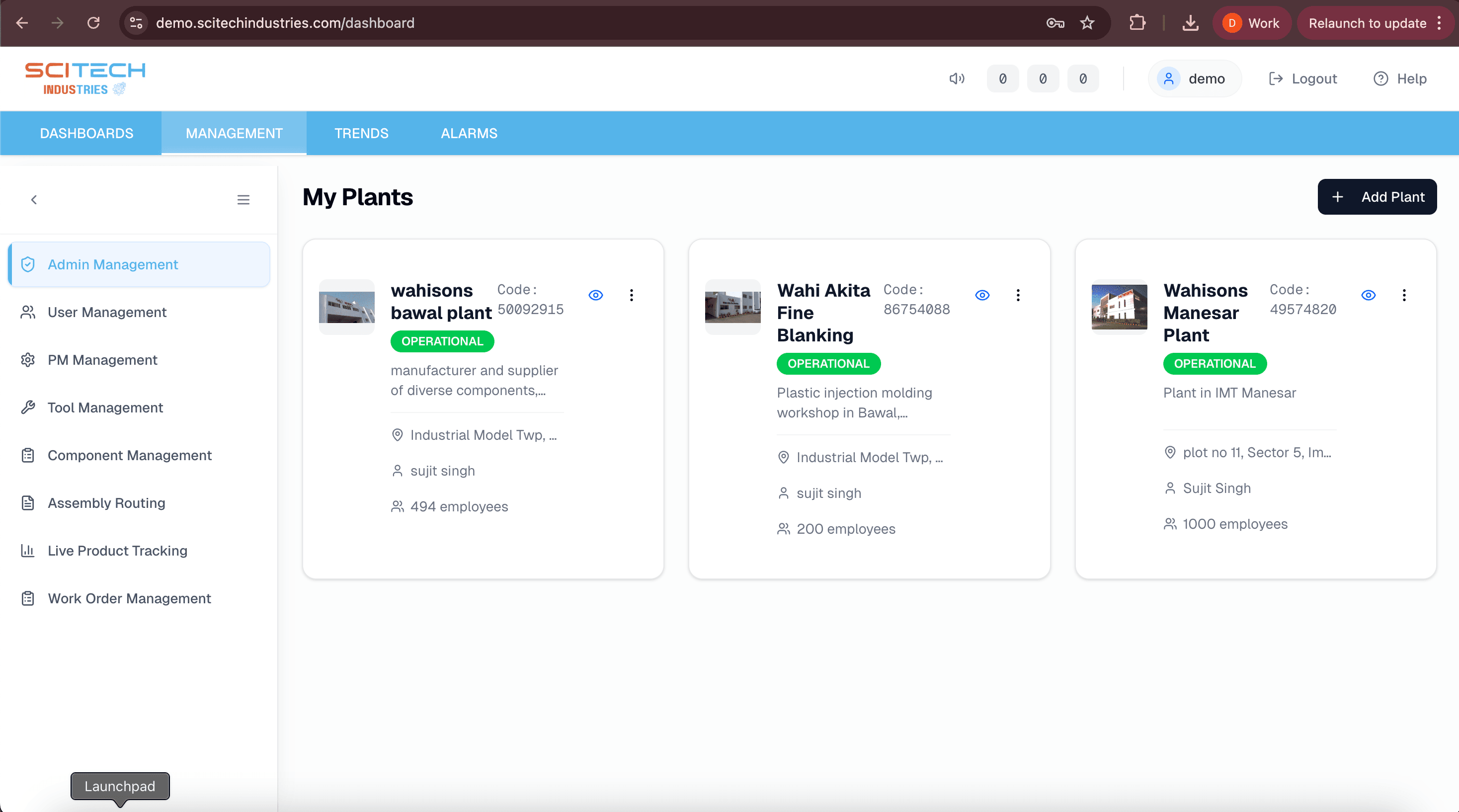 Scitech Digital Intelligence Dashboard